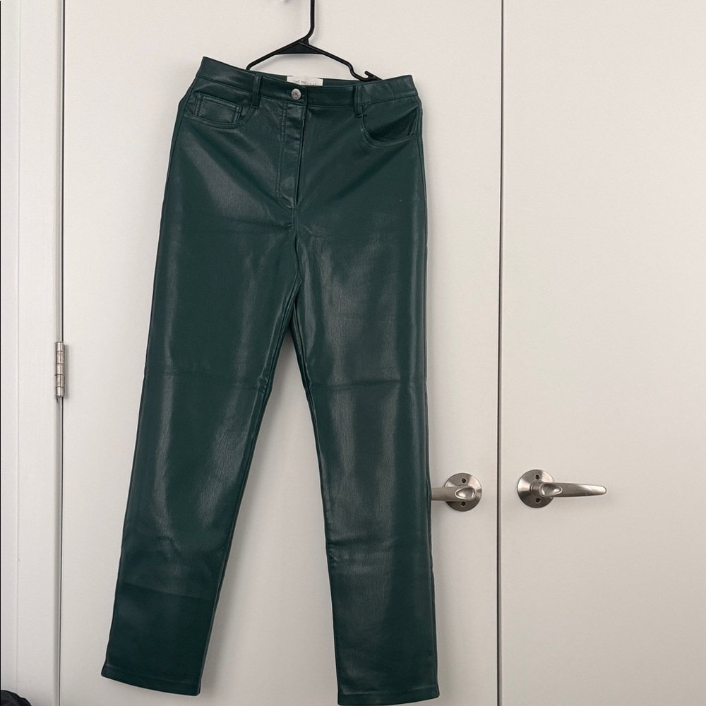 Green Leather Pants